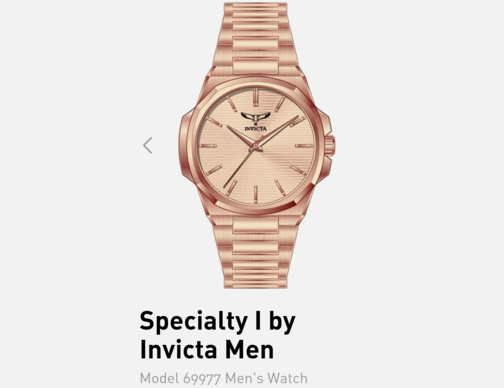 Invicta Specialty I by Invicta 69977 Men's Watch - 44mm, Rose Gold NEW W/Box